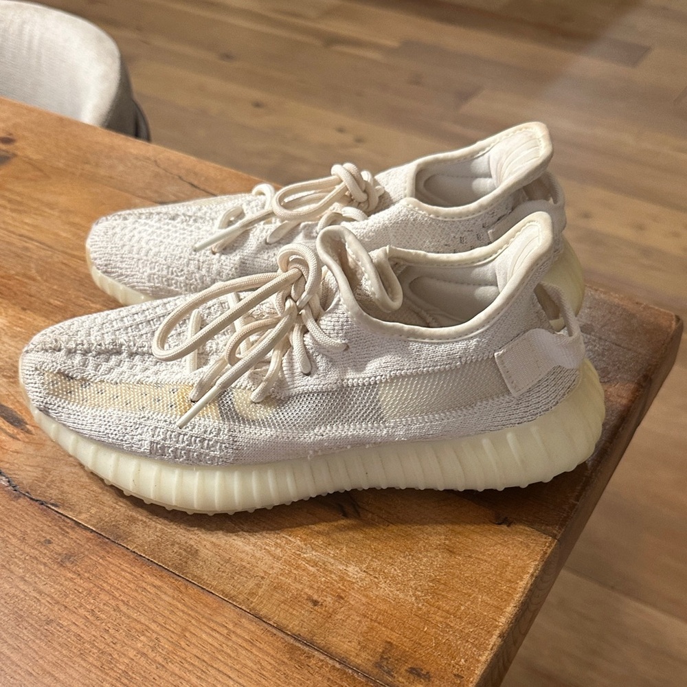 Yeezy White Knit Sneakers